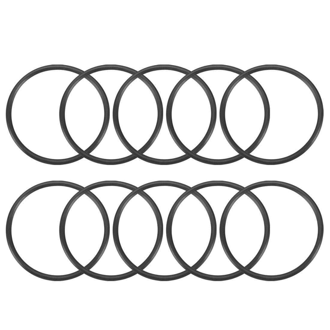 Harfington Nitrile Rubber O-Rings Metric Nitrile Rubber Sealing Gasket Black Pack of 10