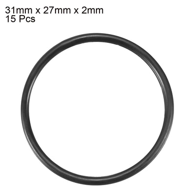 Harfington Nitrile Rubber O-Rings, Metric Nitrile Rubber Sealing Gasket, Pack of 15