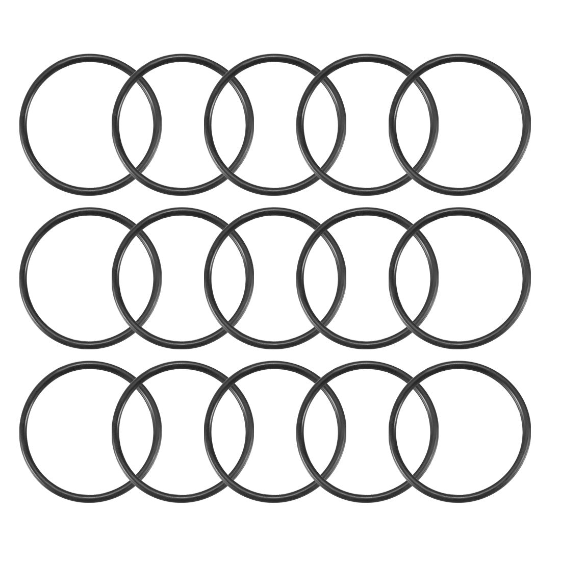 Harfington Nitrile Rubber O-Rings, Metric Nitrile Rubber Sealing Gasket, Pack of 15