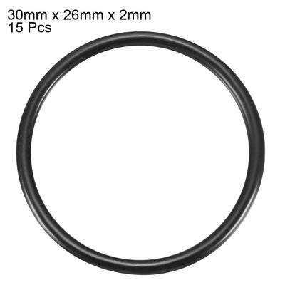Harfington Nitrile Rubber O-Rings, Metric Nitrile Rubber Sealing Gasket, Pack of 15