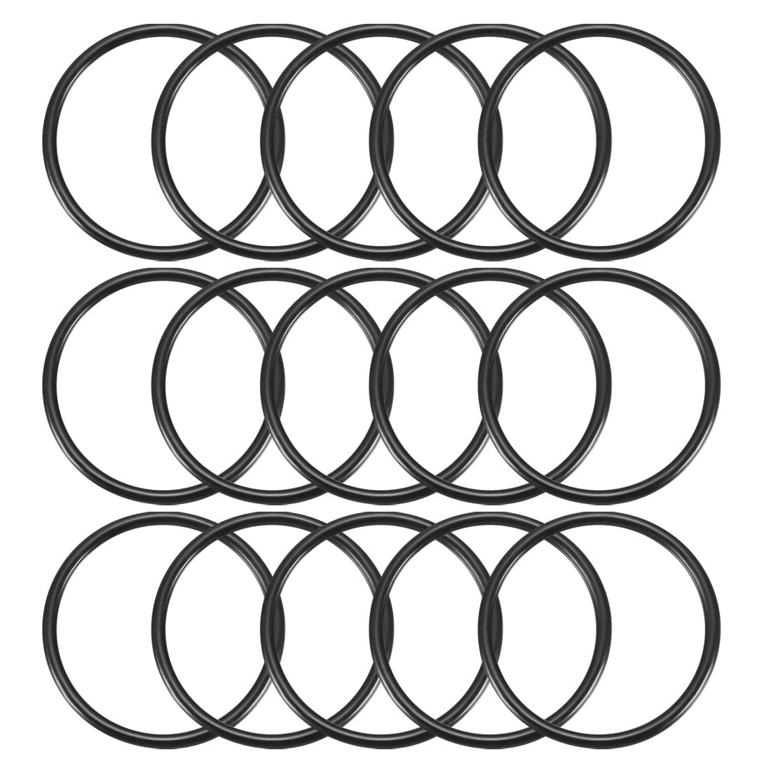Harfington Nitrile Rubber O-Rings, Metric Nitrile Rubber Sealing Gasket, Pack of 15
