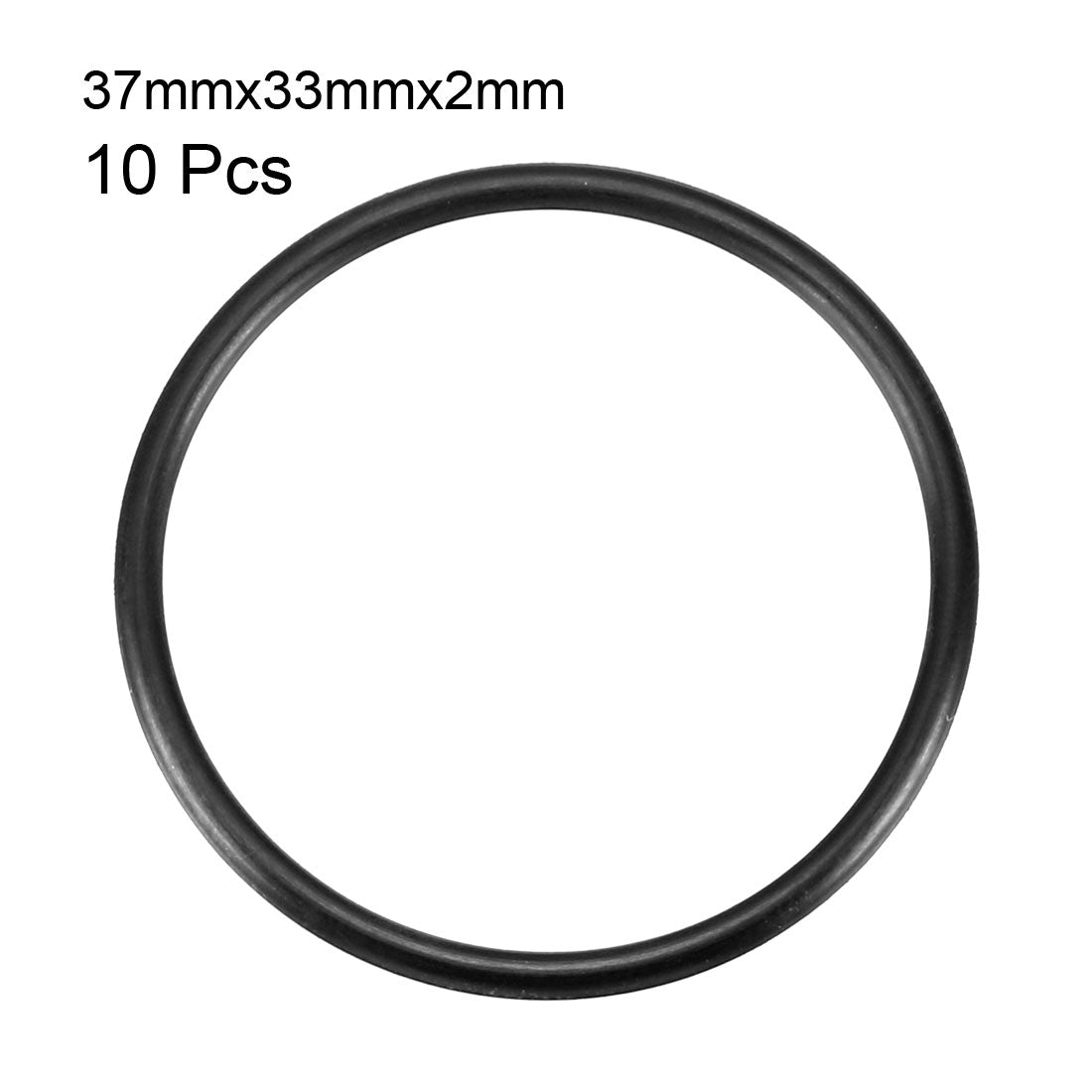 Harfington Nitrile Rubber O-Rings Metric Nitrile Rubber Sealing Gasket Black Pack of 10