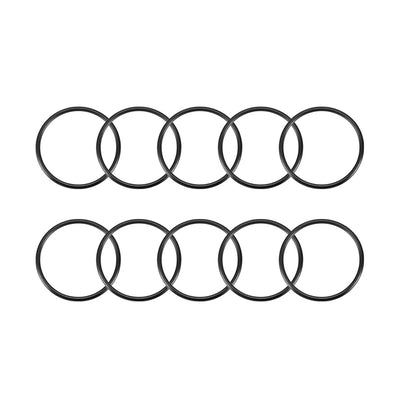 Harfington Nitrile Rubber O-Rings Metric Nitrile Rubber Sealing Gasket Black Pack of 10