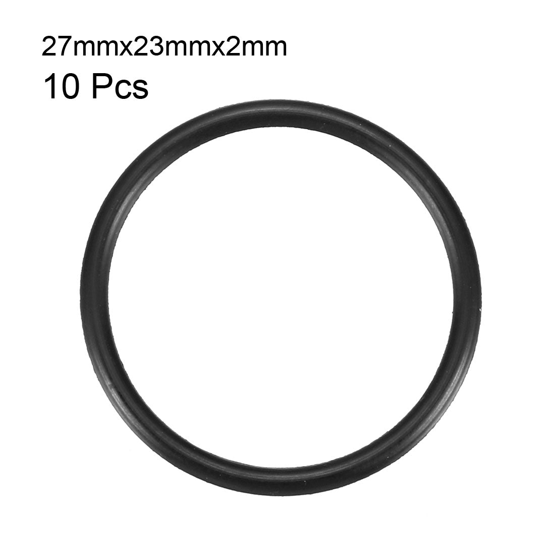Harfington Nitrile Rubber O-Rings Metric Nitrile Rubber Sealing Gasket Black Pack of 10