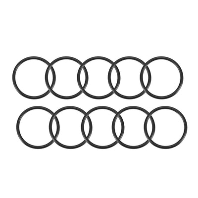 Harfington Nitrile Rubber O-Rings Metric Nitrile Rubber Sealing Gasket Black Pack of 10