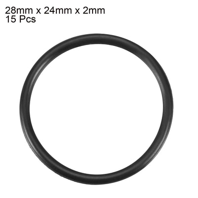 Harfington Nitrile Rubber O-Rings, Metric Nitrile Rubber Sealing Gasket, Pack of 15