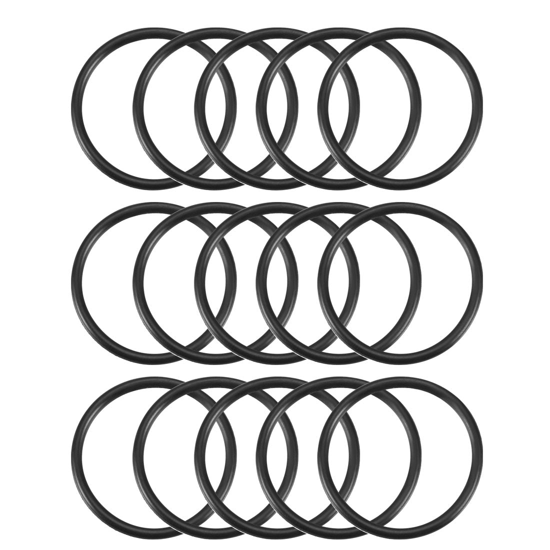 Harfington Nitrile Rubber O-Rings, Metric Nitrile Rubber Sealing Gasket, Pack of 15