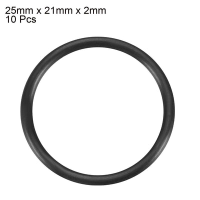 Harfington Nitrile Rubber O-Rings Metric Nitrile Rubber Sealing Gasket Black Pack of 10