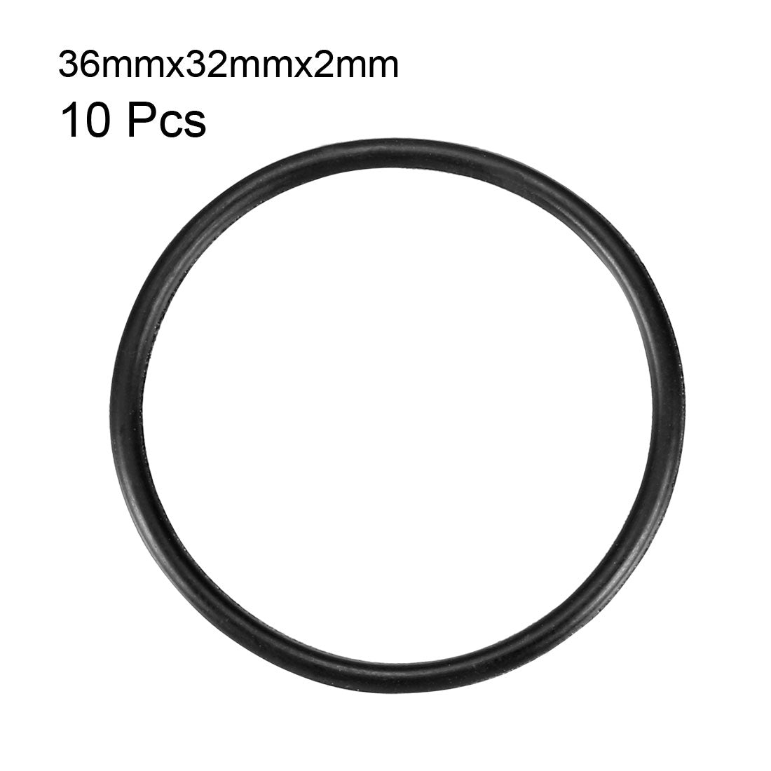 Harfington Nitrile Rubber O-Rings Metric Nitrile Rubber Sealing Gasket Black Pack of 10