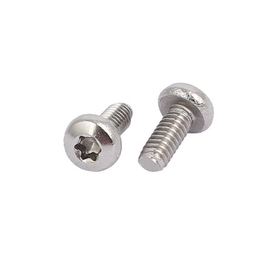 Harfington M2x5mm 304 Stainless Steel Pan Head Torx Socket Cap Machine Screw 60pcs