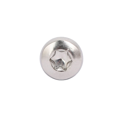 Harfington M2x5mm 304 Stainless Steel Pan Head Torx Socket Cap Machine Screw 60pcs