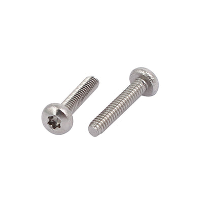 Harfington M2x10mm 304 Stainless Steel Pan Head Torx Socket Cap Machine Screw 100pcs