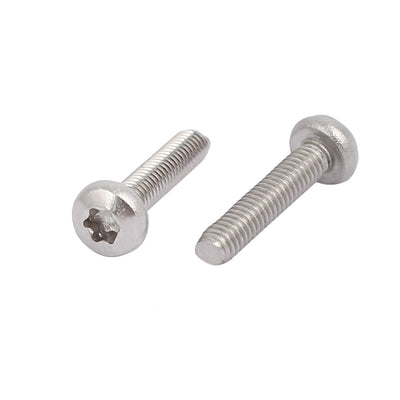 Harfington M2.5 x 12mm 304 Stainless Steel Torx Pan Head Screws Bolts Fasteners 20pcs