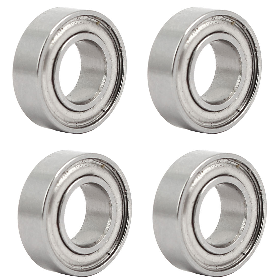 Harfington 16mmx8mmx5mm Stainless Steel Shielded Deep Groove Ball Bearing 688 4pcs