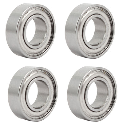 Harfington 16mmx8mmx5mm Stainless Steel Shielded Deep Groove Ball Bearing 688 4pcs