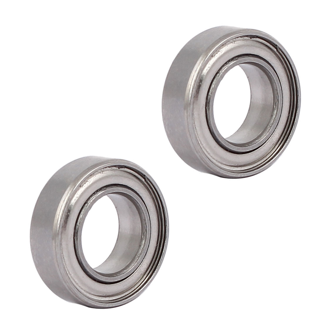 Harfington 17mmx9mmx5mm 689 Stainless Steel Shielded Deep Groove Ball Bearing 2pcs
