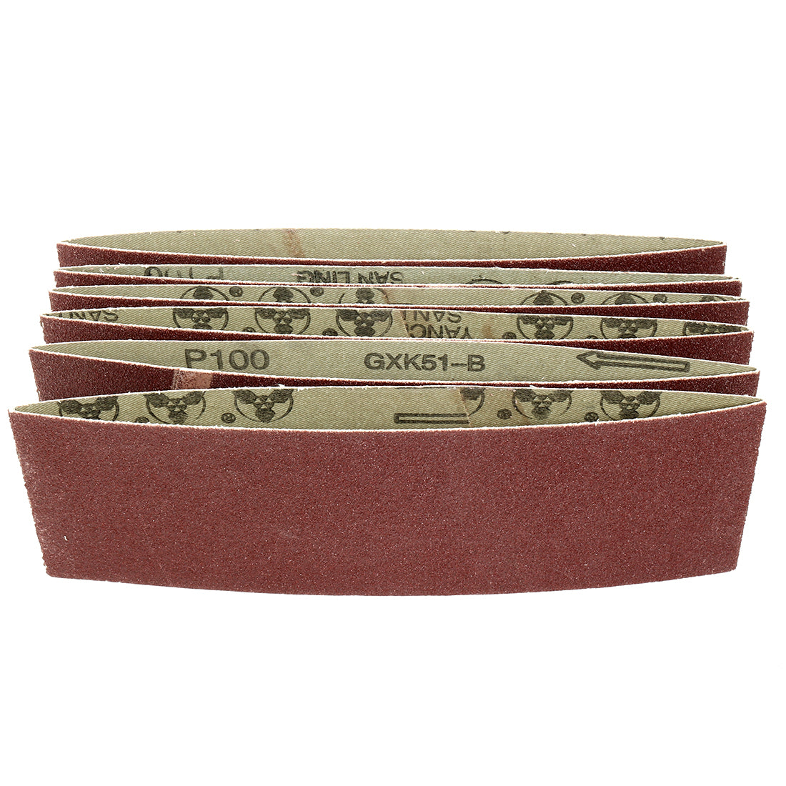 Harfington 3-Inch x 18-Inch Aluminum Oxide Sanding Belt Lapped Joint 6pcs