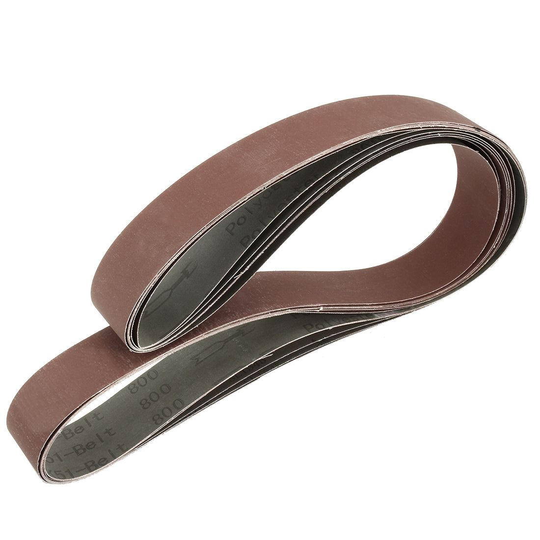 Harfington 2-Inch x 72-Inch Aluminum Oxide Sanding Belt 800 Grits Flush Joint 6pcs