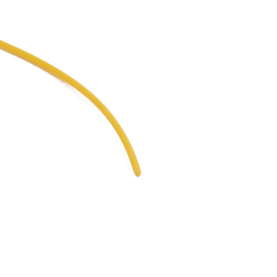 Harfington 0.3mmx0.6mm PTFE Resistant High Temperature Yellow Tubing 5 Meters 16.4Ft