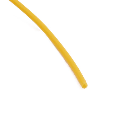 Harfington 0.81mmx1.11mm PTFE Resistant High Temperature Yellow Tubing 5 Meters 16.4Ft