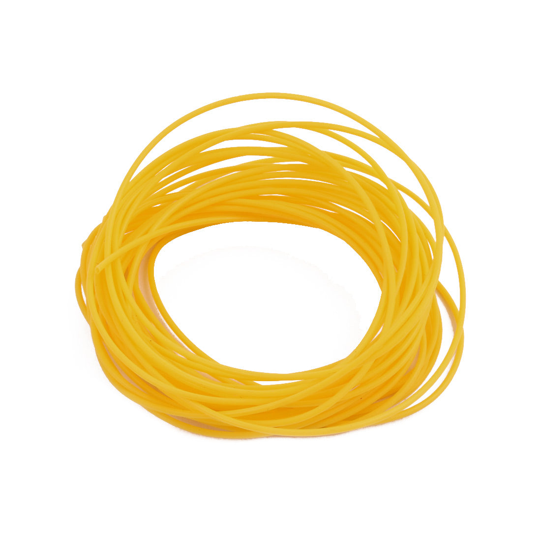 Harfington 0.81mmx1.11mm PTFE Resistant High Temperature Yellow Tubing 5 Meters 16.4Ft
