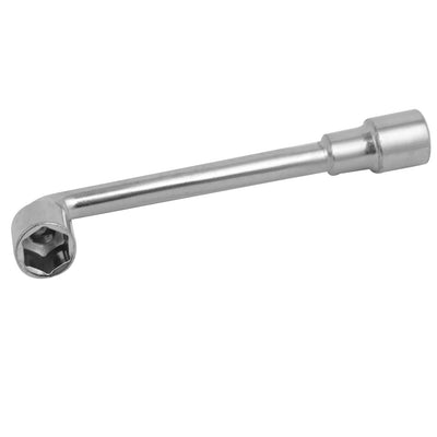 Harfington 13mm 1/2-inch Socket Metal L Shaped Double Ended Hex Spanner Wrench Silver Tone