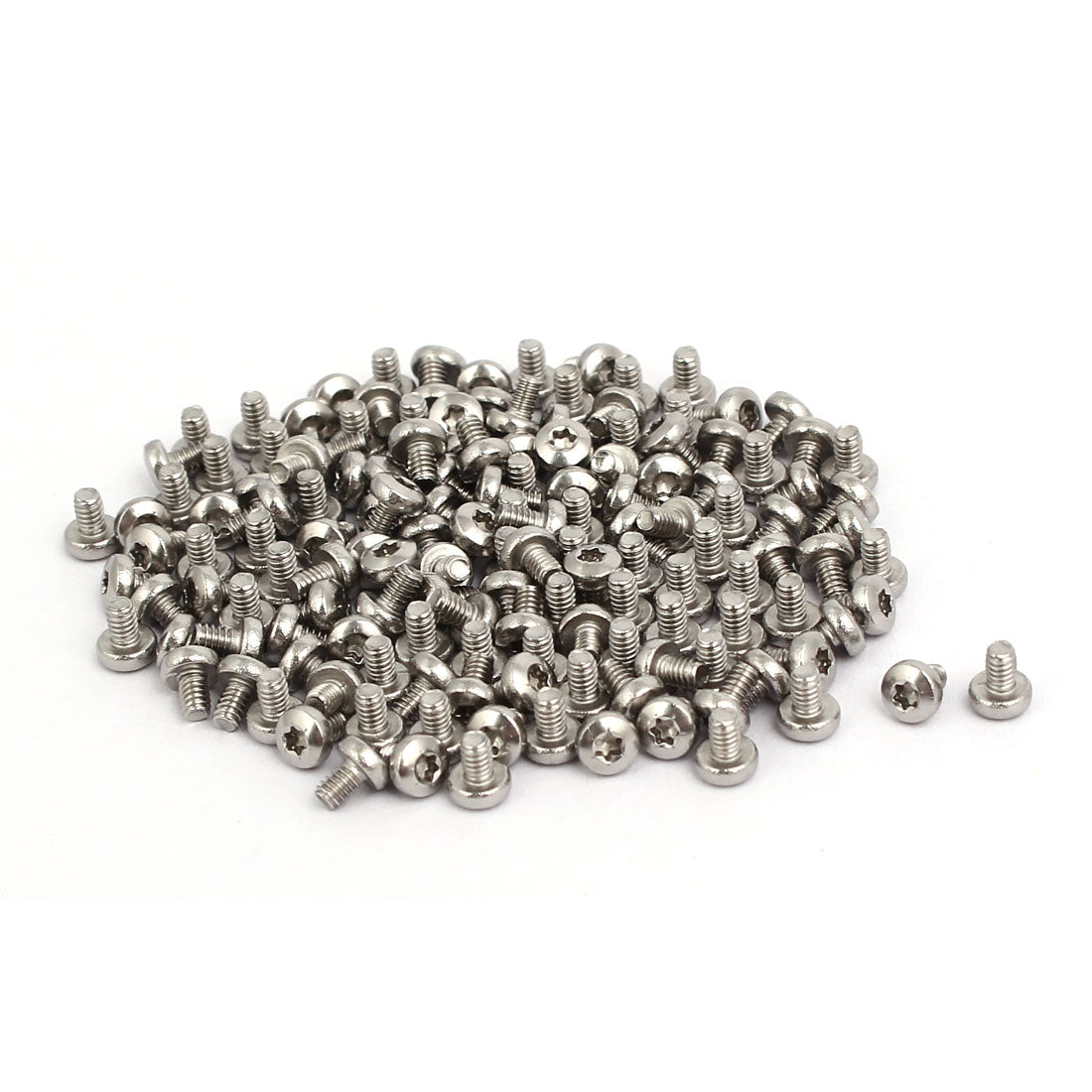 Harfington M2x3mm 304 Stainless Steel Button Head Torx Screws Fasteners 150pcs