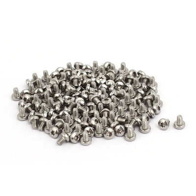 Harfington M2x3mm 304 Stainless Steel Button Head Torx Screws Fasteners 150pcs