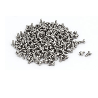 Harfington M2x4mm 304 Stainless Steel Button Head Torx Screws Bolts T6 Drive 200pcs