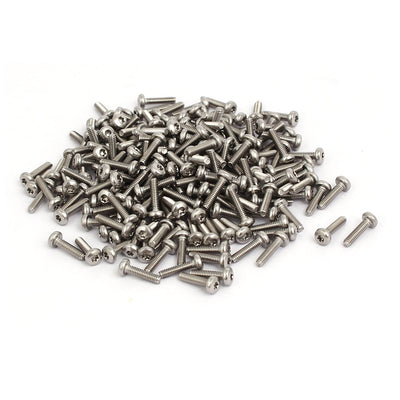 Harfington M2x8mm 304 Stainless Steel Button Head Torx Screws Fasteners 200pcs