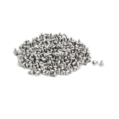 Harfington M2.5x4mm 304 Stainless Steel Button Head Torx Screws Bolts T8 Drive 200pcs