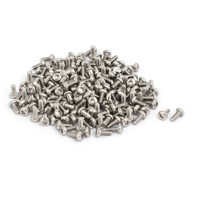 Harfington M2.5x6mm 304 Stainless Steel Button Head Torx Screws Fasteners 200pcs