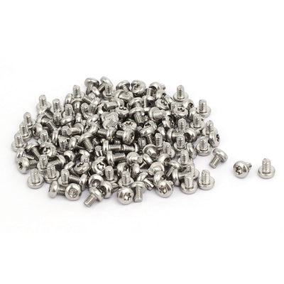 Harfington M3x4mm 304 Stainless Steel Button Head Torx Screws Fasteners 150pcs