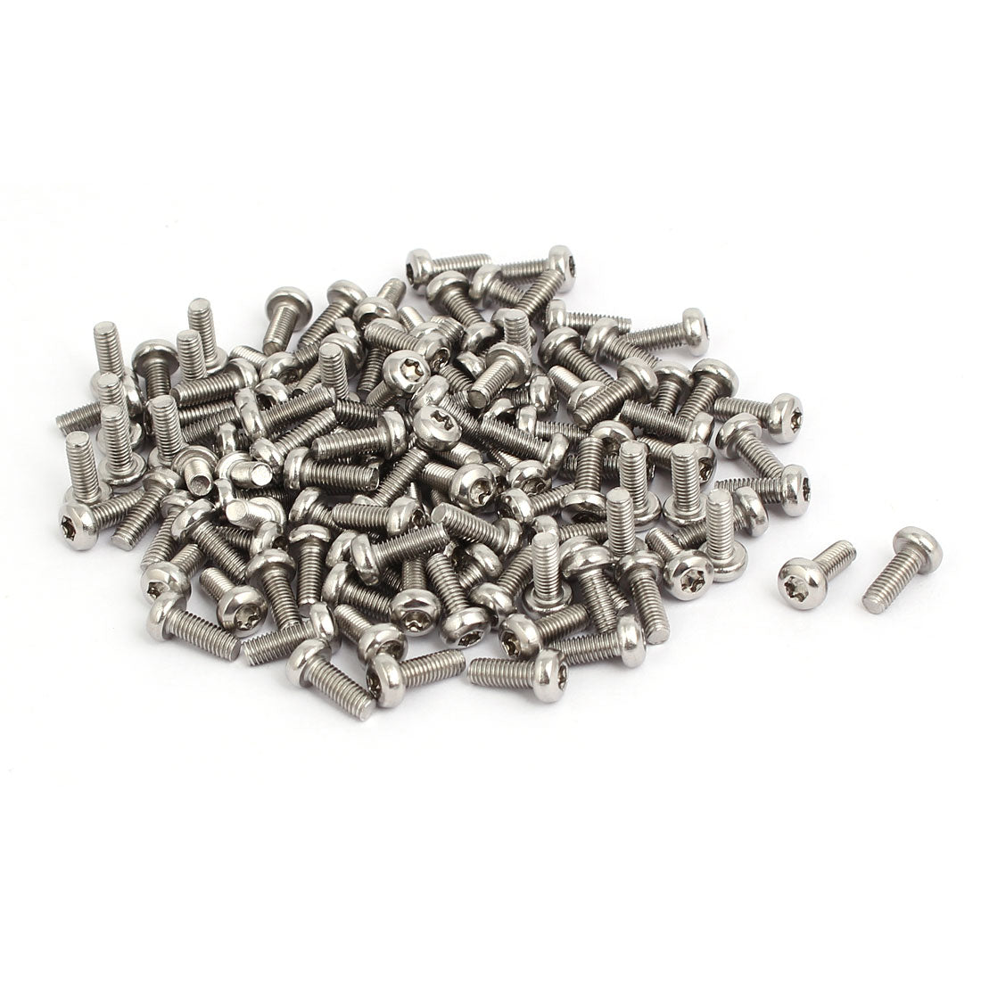 Harfington M3x8mm 304 Stainless Steel Button Head Torx Screws Fasteners 120pcs