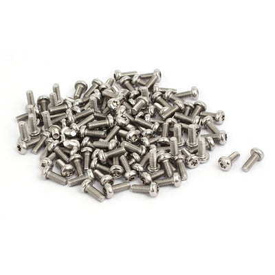 Harfington M3x8mm 304 Stainless Steel Button Head Torx Screws Fasteners 120pcs