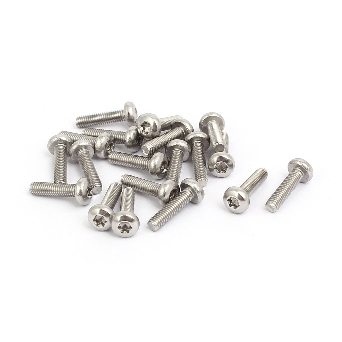 Harfington M3x12mm 304 Stainless Steel Button Head Torx Screws Bolts T10 Drive 20pcs