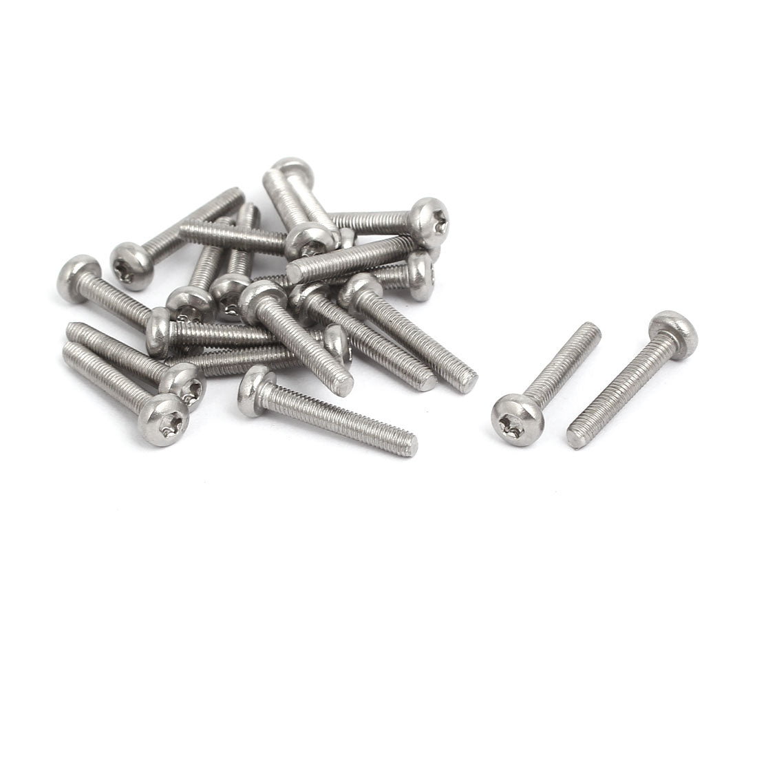 Harfington M3x18mm 304 Stainless Steel Button Head Torx Screws Bolts T10 Drive 20pcs