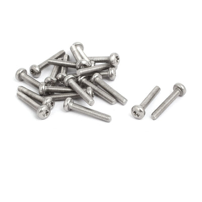 Harfington M3x18mm 304 Stainless Steel Button Head Torx Screws Bolts T10 Drive 20pcs