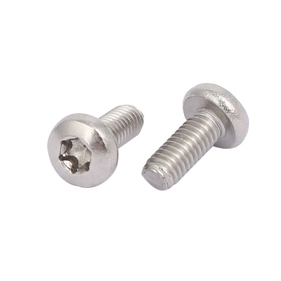 Harfington M4x10mm 304 Stainless Steel Button Head Torx Screws Bolts T20 Drive 20pcs