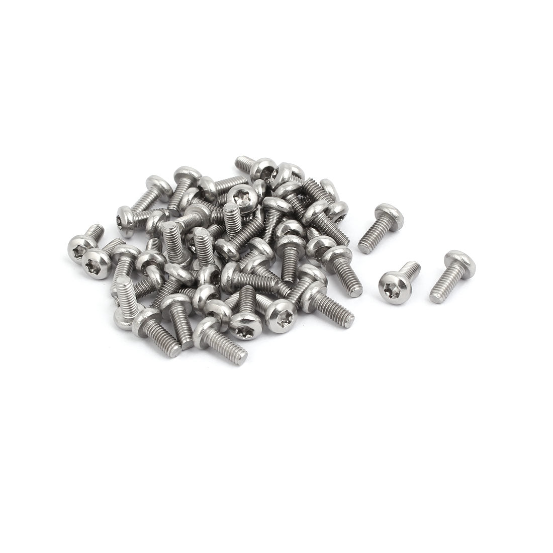 Harfington M4x10mm 304 Stainless Steel Button Head Torx Screws Fasteners 50pcs