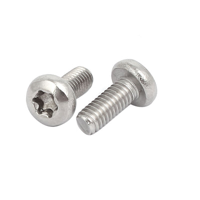 Harfington M4x10mm 304 Stainless Steel Button Head Torx Screws Bolts T10 Drive 60pcs