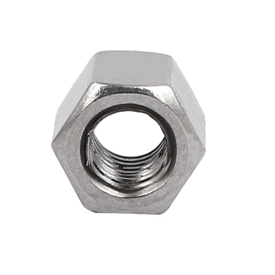 Harfington M5x8mmx8mm Female Thread Straight Hex Rod Coupling Connector Nuts 8pcs