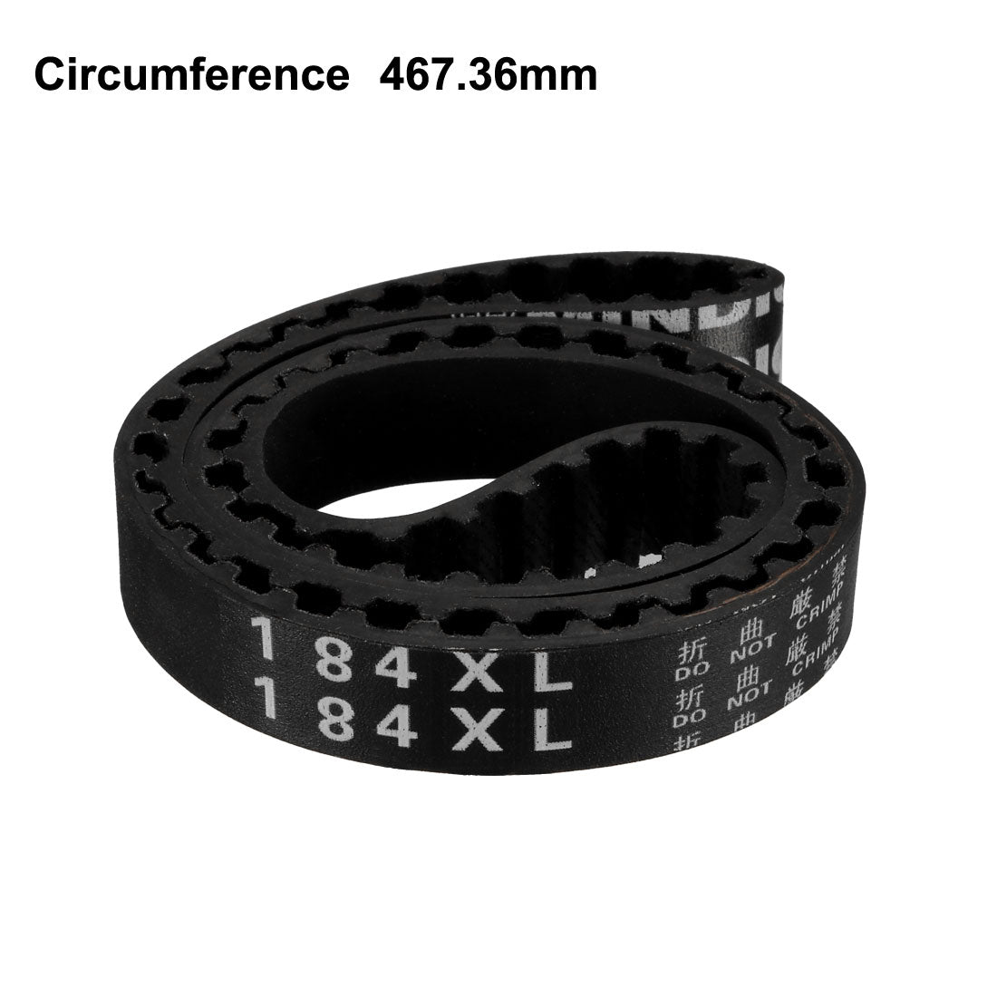 Harfington 184XL Rubber Timing Belt Synchronous Closed Loop Timing Belt Pulleys 10mm Width