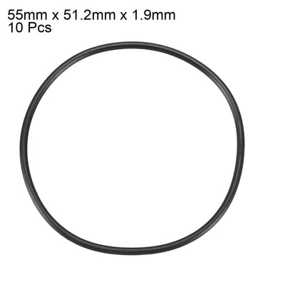 Harfington Nitrile Rubber O-Rings Metric Nitrile Rubber Sealing Gasket Black Pack of 10