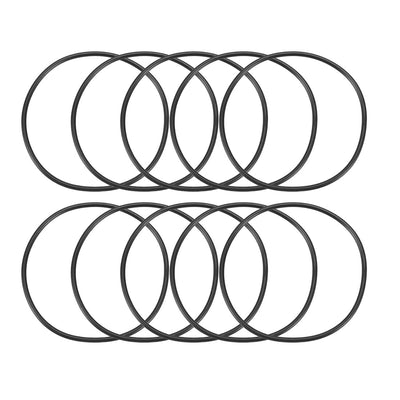 Harfington Nitrile Rubber O-Rings Metric Nitrile Rubber Sealing Gasket Black Pack of 10