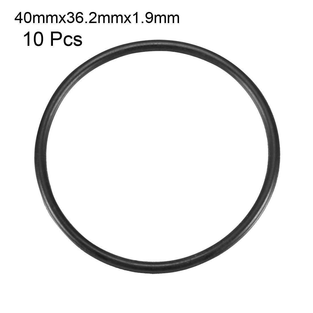 Harfington Nitrile Rubber O-Rings Metric Nitrile Rubber Sealing Gasket Black Pack of 10