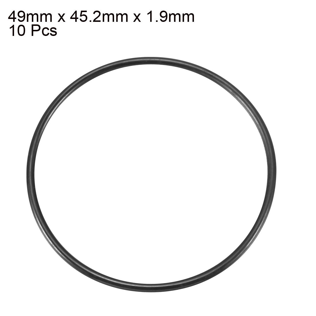 Harfington Nitrile Rubber O-Rings Metric Nitrile Rubber Sealing Gasket Black Pack of 10