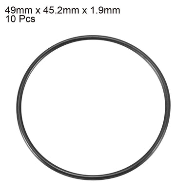 Harfington Nitrile Rubber O-Rings Metric Nitrile Rubber Sealing Gasket Black Pack of 10