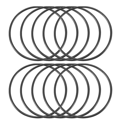 Harfington Nitrile Rubber O-Rings Metric Nitrile Rubber Sealing Gasket Black Pack of 10