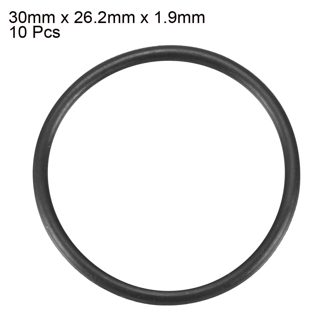 Harfington Nitrile Rubber O-Rings Metric Nitrile Rubber Sealing Gasket Black Pack of 10